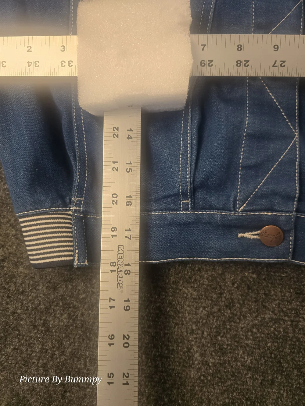 Wrangler Heritage Denim Crop Sport Jacket Size Medium - Picture 6 of 11